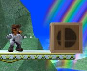 Una caja en Super Smash Bros. Melee.