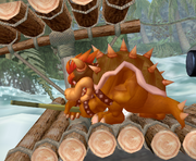 Un Martillo sin cabeza en Super Smash Bros. Melee.