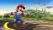Mario apunto de arrojar una Master Ball en Super Smash Bros. for Wii U.