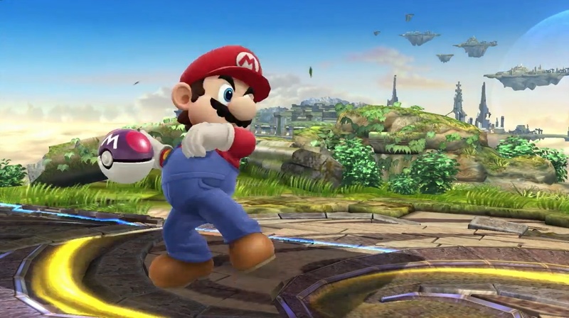 Archivo:Mario a punto de lanzar una Maste Ball SSB4.jpg