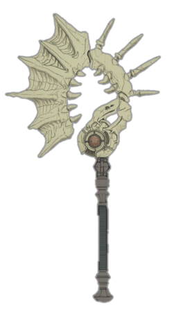 Arte conceptual del hacha Aymr en Fire Emblem: Three Houses.