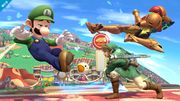 Luigi junto a Link y Samus Aran.