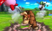Donkey Kong usando Palmeo en Super Smash Bros. for Nintendo 3DS.