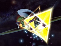 El Golpe Trifuerza de Toon Link en Super Smash Bros. Brawl.