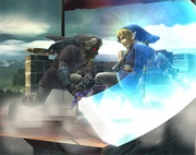 Link usando la paleta de colores de Link Oscuro.