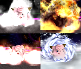 Clefairy y las variaciones de Metrónomo en Super Smash Bros. Melee.