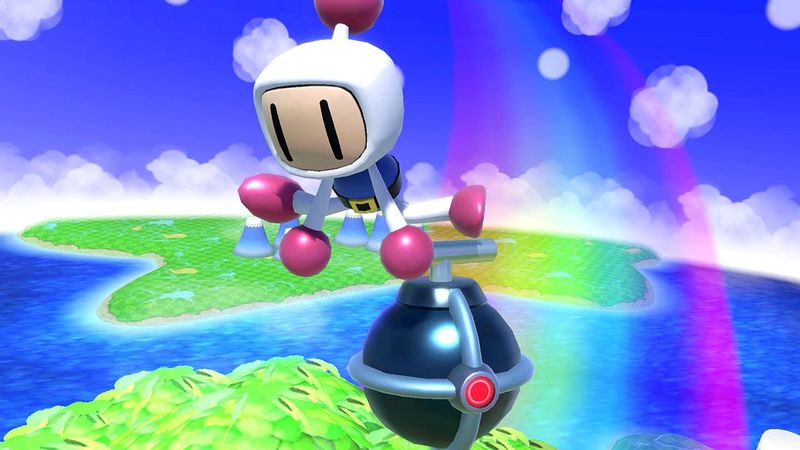 Archivo:Bomberman soltando una bomba SSBU.jpg