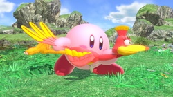 Arma Alada de Kirby en reposo.