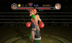Little Mac realizando el "Star Punch" en Punch-Out!! (Wii).
