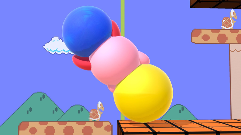 Archivo:Kirby imitando a un dango (1) SSBU.png