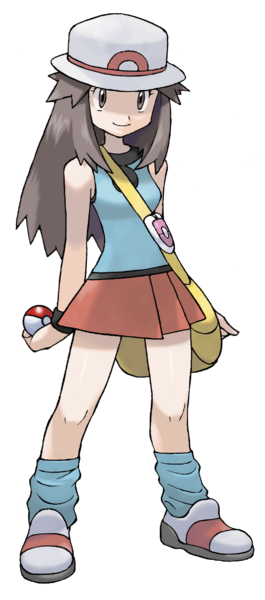 Archivo:Entrenadora Pokémon RojoFuego y VerdeHoja.png