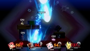 Ness usando Tormenta estelar en Super Smash Bros. Ultimate.