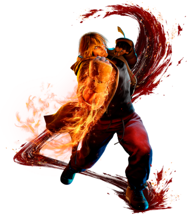 Arte oficial de Ken Masters en Street Fighter 6