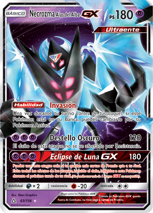 Necrozma Alas del AlbaGX (Ultraprisma TCG) WikiDex, la enciclopedia Pokémon