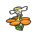 Icono de Flabébé flor naranja en Pokémon HOME