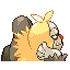 Imagen posterior de Slaking variocolor en Pokémon Esmeralda