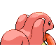 Imagen posterior de Lickitung en Pokémon Diamante y Pokémon Perla