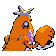 Imagen posterior de Crawdaunt variocolor en Pokémon Oro HeartGold y Pokémon Plata SoulSilver