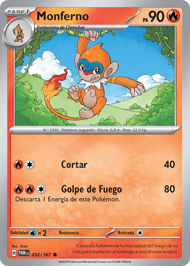 Monferno (Mascarada Crepuscular TCG) - WikiDex, la enciclopedia Pokémon