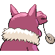 Imagen posterior de Hypno variocolor macho en Pokémon Oro HeartGold y Pokémon Plata SoulSilver