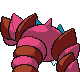 Imagen posterior de Drapion variocolor en Pokémon Oro HeartGold y Pokémon Plata SoulSilver