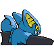 Imagen posterior de Gliscor variocolor en Pokémon Platino