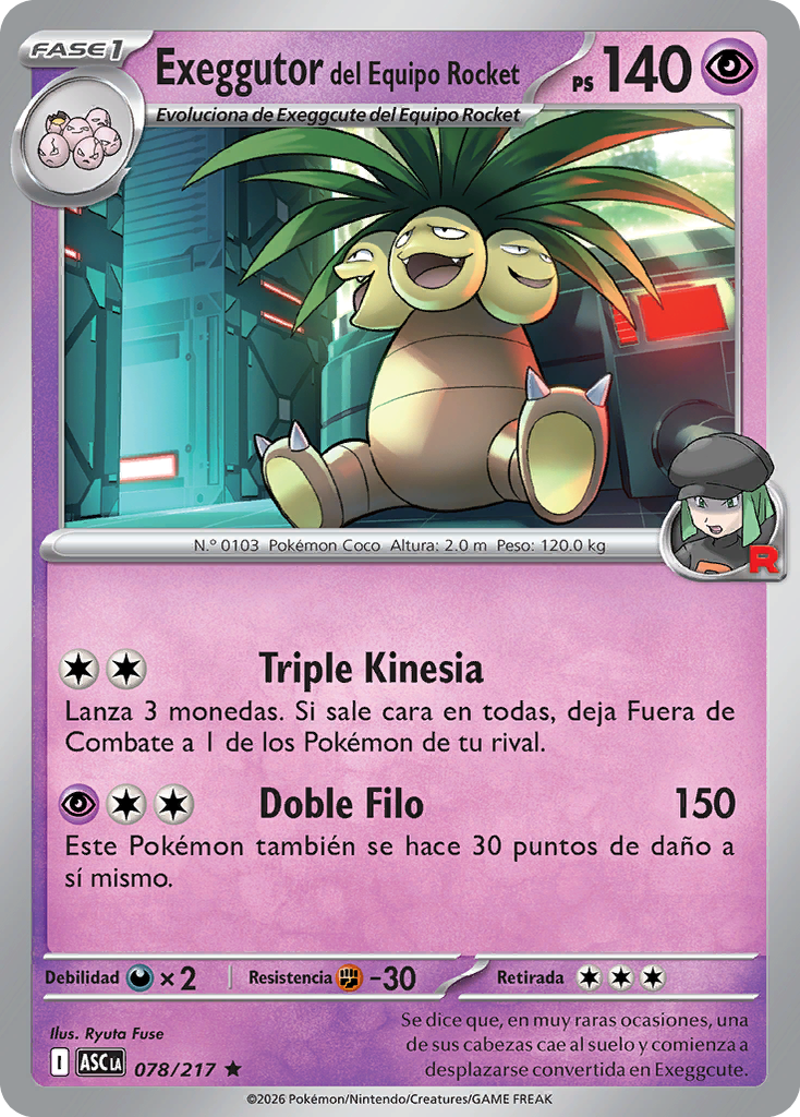 Exeggutor del Equipo Rocket (Ascenso Heroico TCG)/Exeggutor del Team ...