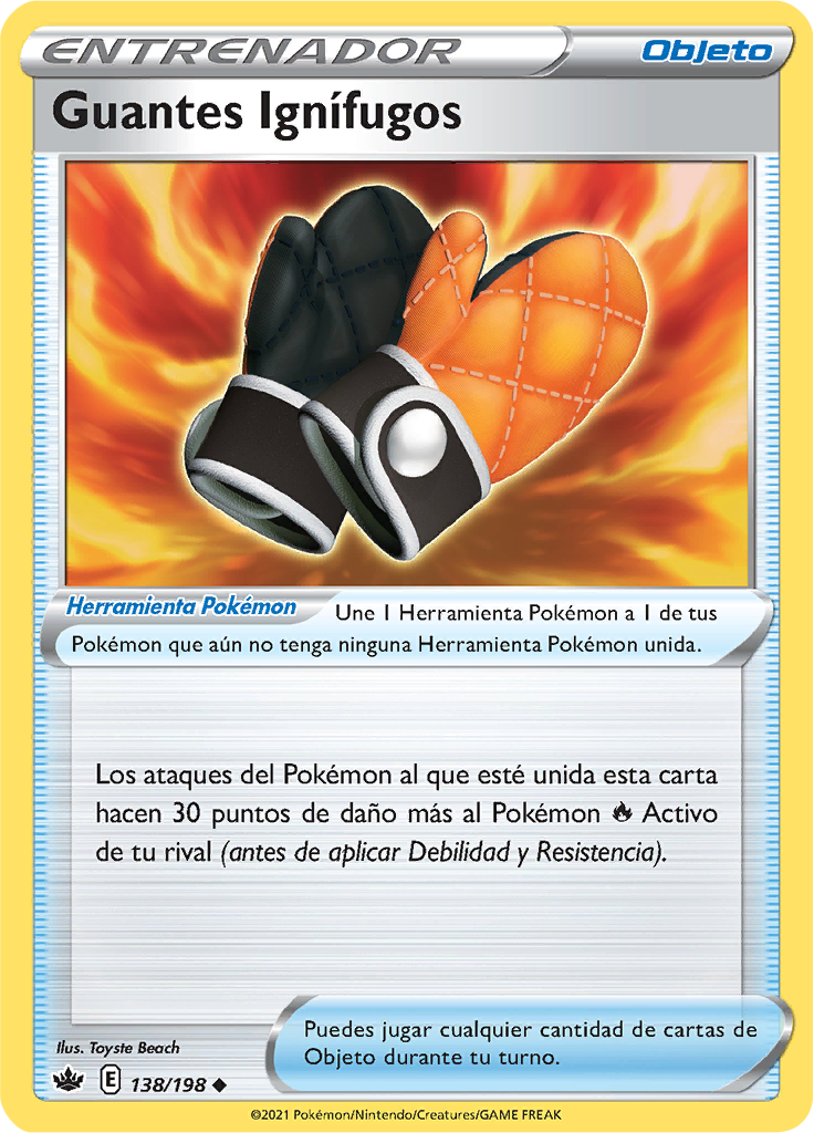 Guantes Ignífugos (TCG) WikiDex, la enciclopedia Pokémon
