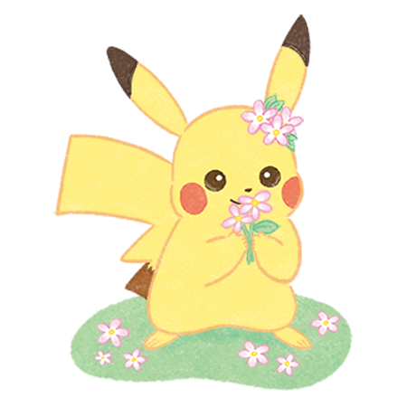Archivo:Pegatina Pikachu primavera 22 GO.png
