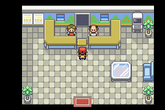 El interior de los recreativos en Pokémon Rojo Fuego y Verde Hoja.
