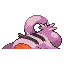 Imagen posterior de Slakoth variocolor en Pokémon Rojo Fuego y Pokémon Verde Hoja
