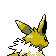 Imagen posterior de Jolteon variocolor en Pokémon Cristal