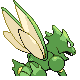 Imagen posterior de Scyther hembra en Pokémon Diamante y Pokémon Perla