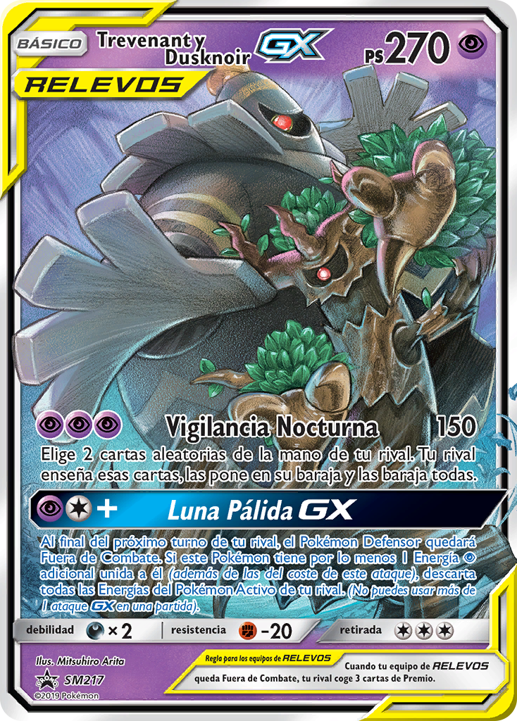 Trevenant y Dusknoir-GX (SM Promo 217 TCG) - WikiDex, la enciclopedia