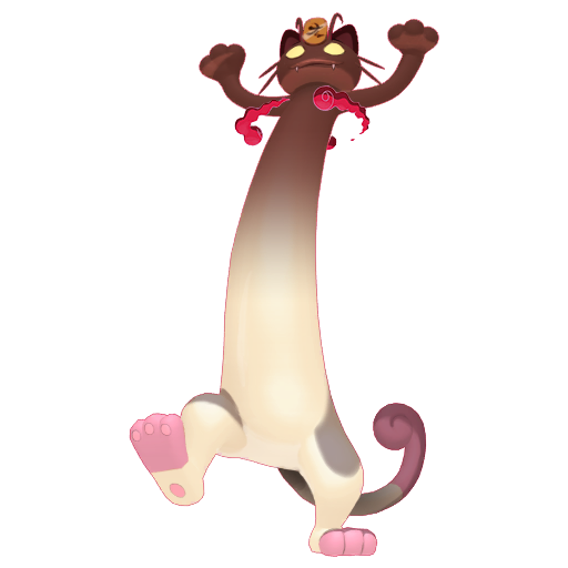 Archivo:Meowth Gigamax HOME variocolor.png