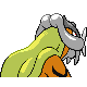 Imagen posterior de Raikou variocolor en Pokémon Diamante y Pokémon Perla