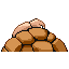 Imagen posterior de Golem variocolor en Pokémon Rojo Fuego y Pokémon Verde Hoja
