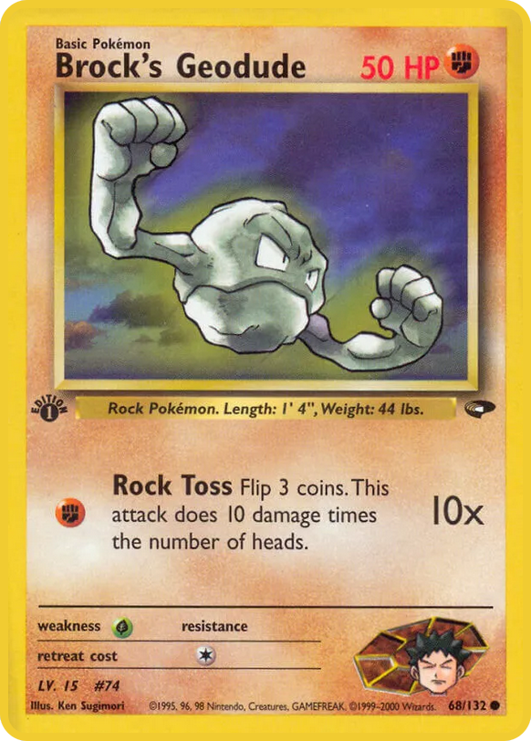 Brock's Geodude (Gym Challenge TCG) - WikiDex, la enciclopedia Pokémon