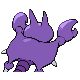 Imagen posterior de Gligar macho en Pokémon Diamante y Pokémon Perla