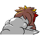 Imagen posterior de Entei en Pokémon Diamante y Pokémon Perla