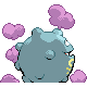Imagen posterior de Koffing variocolor en Pokémon Oro HeartGold y Pokémon Plata SoulSilver