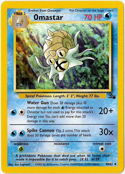 Omastar (Fósil TCG) - WikiDex, la enciclopedia Pokémon