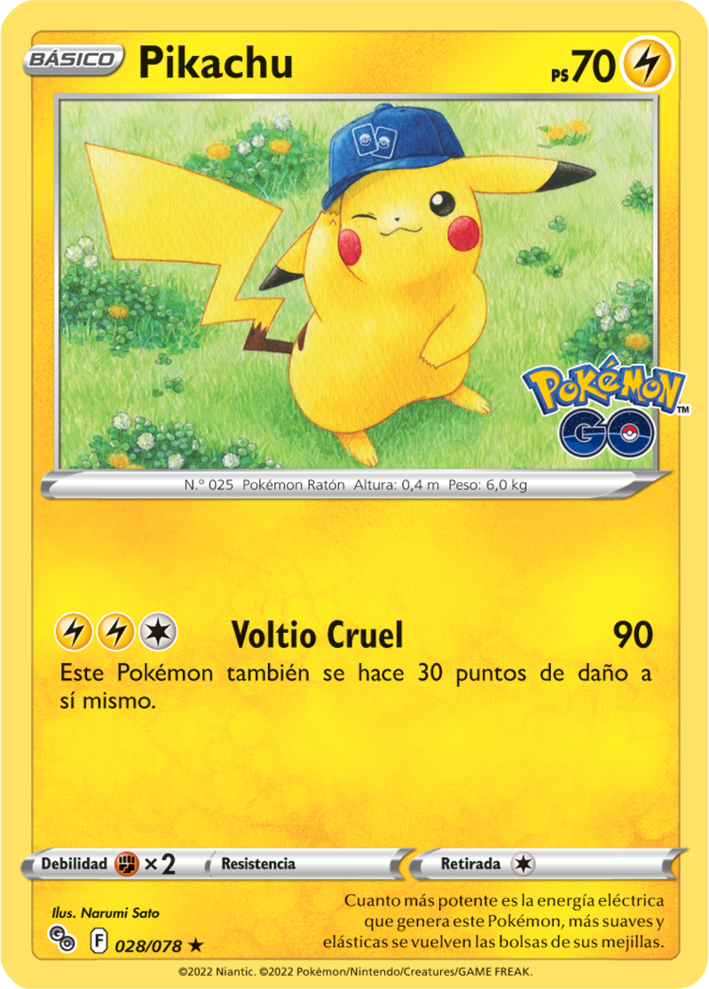 Pikachu (Pokémon GO 28 TCG) WikiDex, la enciclopedia Pokémon