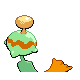 Imagen posterior de Chimecho variocolor en Pokémon Oro HeartGold y Pokémon Plata SoulSilver