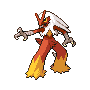 Imagen de Blaziken variocolor hembra en Pokémon Platino