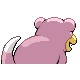 Imagen posterior de Slowpoke variocolor en Pokémon Platino