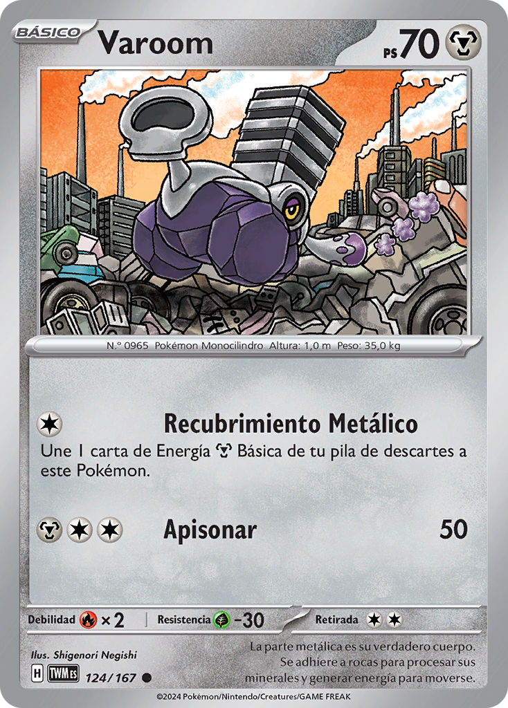 Varoom (Mascarada Crepuscular TCG) - WikiDex, la enciclopedia Pokémon