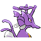 Imagen posterior de Kingdra variocolor en Pokémon Diamante y Pokémon Perla