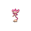 Imagen de Aipom variocolor hembra en Pokémon Oro HeartGold y Pokémon Plata SoulSilver