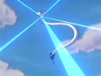 Dragonair de Clair/Dragonair de Clair usando danza de lluvia/danza lluvia.